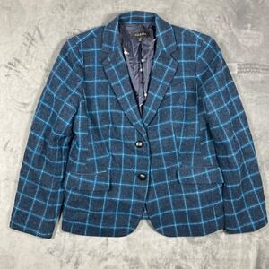 talbots women's wool blend blazer size 14 preowned